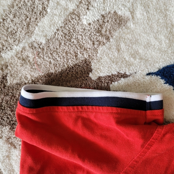 Mens Tommy Hilfiger Red Polo Shirt - Picture 4 of 8